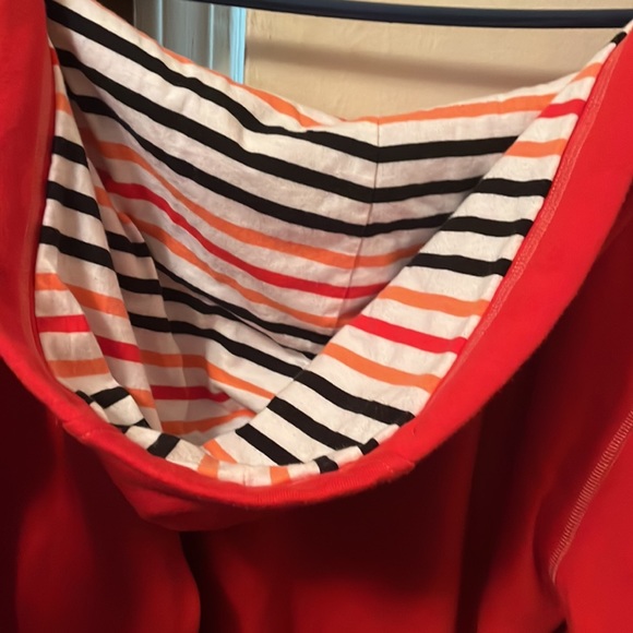 Ren jacket with stripes on the end of the sleeves and inside of hoodie - Picture 4 of 7